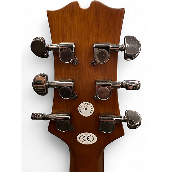Used Mitchell MX430QAB Midnight Black Edge Burst Acoustic Electric Guitar