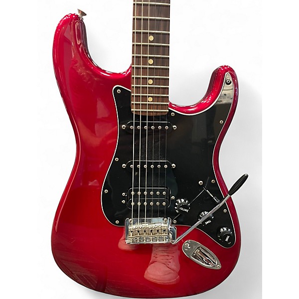 Used Fender Modern Player Stratocaster HSS Red Solid Body Electric Guitar