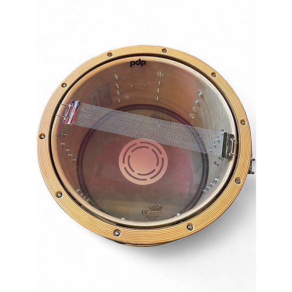Used PDP by DW 14X7.5 LIMITED EDITION DARK STAIN MAPLE AND WALNUT DARK STAIN Drum