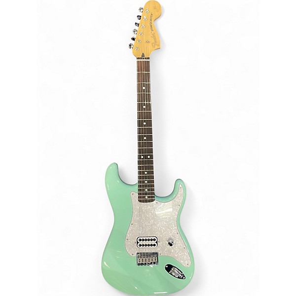 Used 2023 Fender Tom Delonge Signature Stratocaster Surf Green Solid Body Electric Guitar