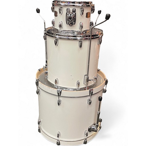 Used Yamaha 3 Piece Stage Custom Olympic White Drum Kit