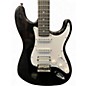 Used Donner Standard S-Style Black Solid Body Electric Guitar
