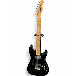 Vintage 1980s Lotus S-Style w/P90s Black Solid Body Electric Guitar