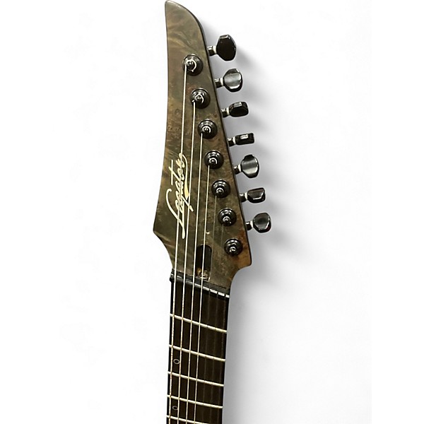 Used Legator Ninja R Multi Scale 7 trans olive Solid Body Electric Guitar