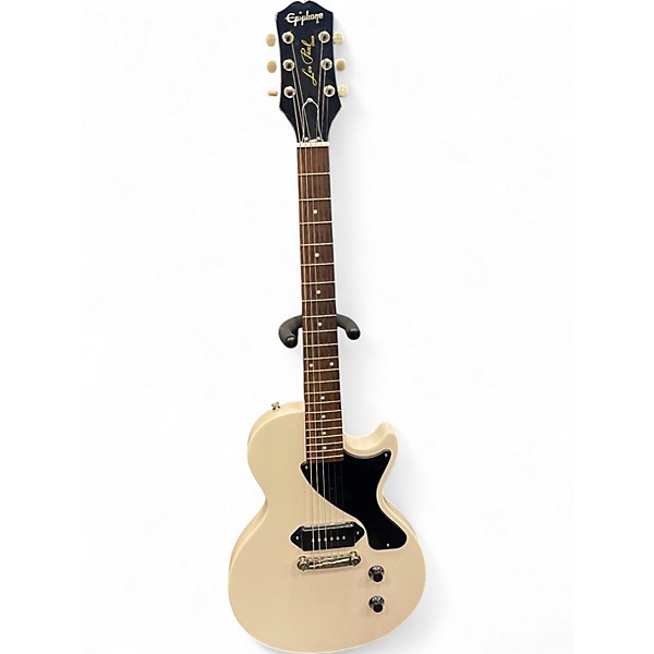 Used Epiphone BILLIE JOE ARMSTRONG LES PAUL JUNIOR Alpine White Solid Body Electric Guitar