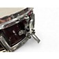 Used Ludwig 12X6 Accent CS Snare RED SPARKLE Drum