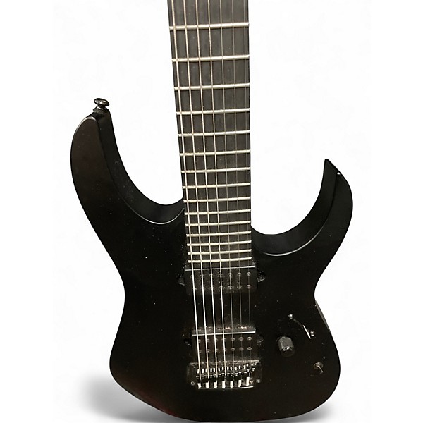 Used Ibanez RGIXL7 Black Solid Body Electric Guitar