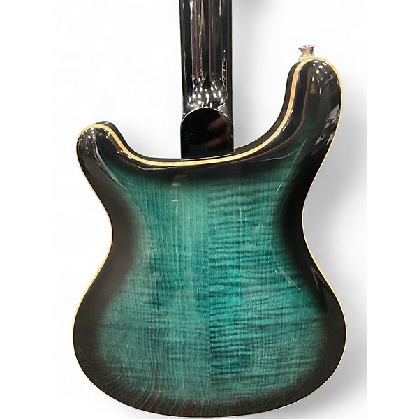Used PRS SE Hollowbody II Piezo Peacock Blue Hollow Body Electric Guitar
