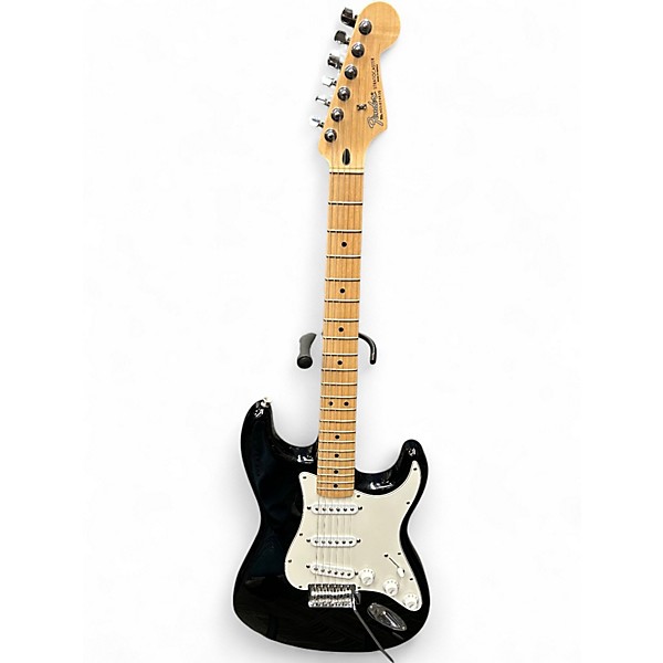 Used Fender STANDARD STRATOCASTER BLACK Solid Body Electric Guitar