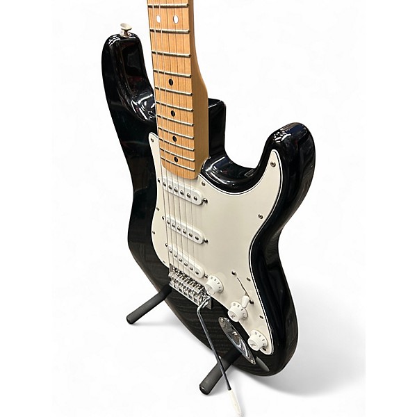 Used Fender STANDARD STRATOCASTER BLACK Solid Body Electric Guitar