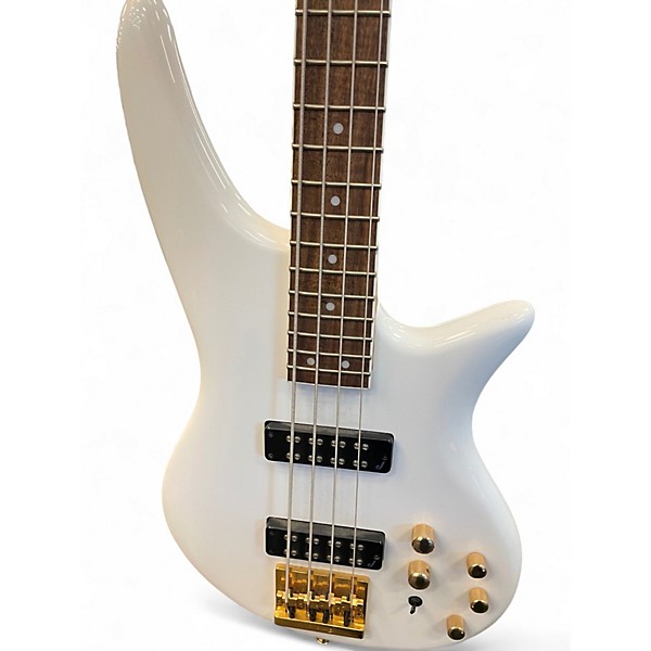 Used Jackson JS Spectra Bass JS3 Arctic White Electric Bass Guitar