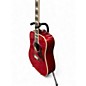 Used Epiphone Hummingbird Artist Red Acoustic Guitar