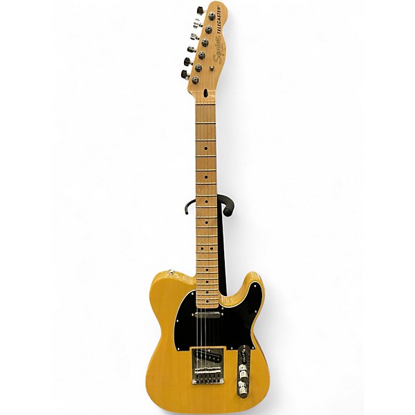 Used Squier Telecaster Blonde Solid Body Electric Guitar