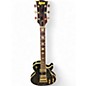Vintage 1970s Univox LES PAUL LAWSUIT ERA Black and Gold Solid Body Electric Guitar thumbnail