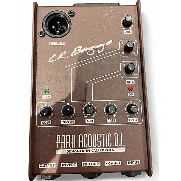 Used LR Baggs Para Acoustic DI Direct Box Pre With EQ Direct Box