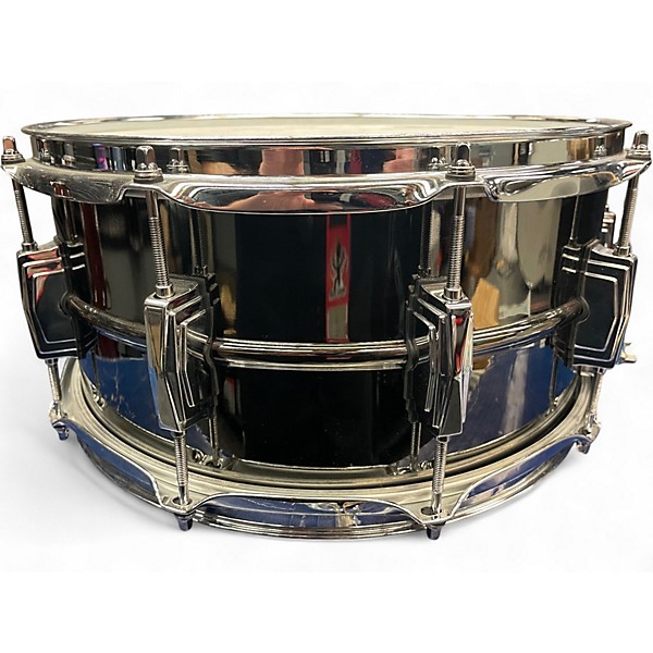 Used Ludwig 14X6.5 Black Beauty Snare Black over Nickel Drum