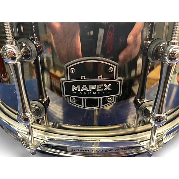 Used Mapex 14X5 Armory Black over Steel Drum