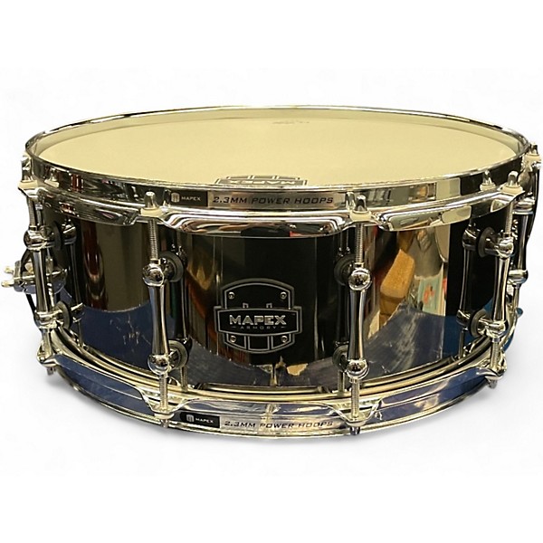 Used Mapex 14X5 Armory Black over Steel Drum