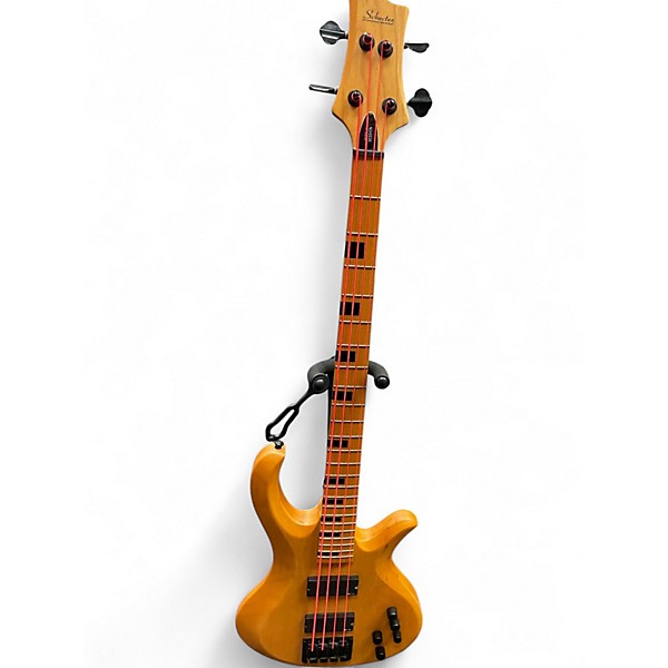 Used 2015 Schecter Guitar Research RIOT 4 SESSION SATIN AGED NATURAL Electric Bass Guitar