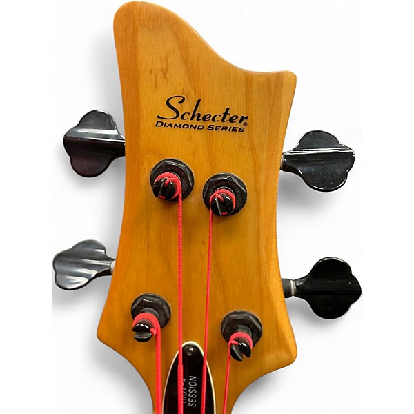 Used 2015 Schecter Guitar Research RIOT 4 SESSION SATIN AGED NATURAL Electric Bass Guitar