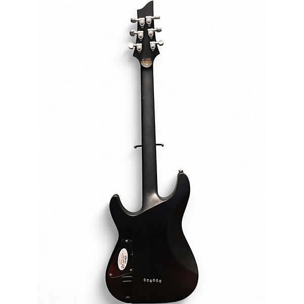 Used Schecter Guitar Research C1 Platinum Trans Black Solid Body Electric Guitar