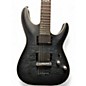 Used Schecter Guitar Research C1 Platinum Trans Black Solid Body Electric Guitar