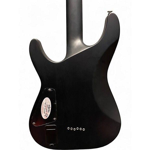 Used Schecter Guitar Research C1 Platinum Trans Black Solid Body Electric Guitar