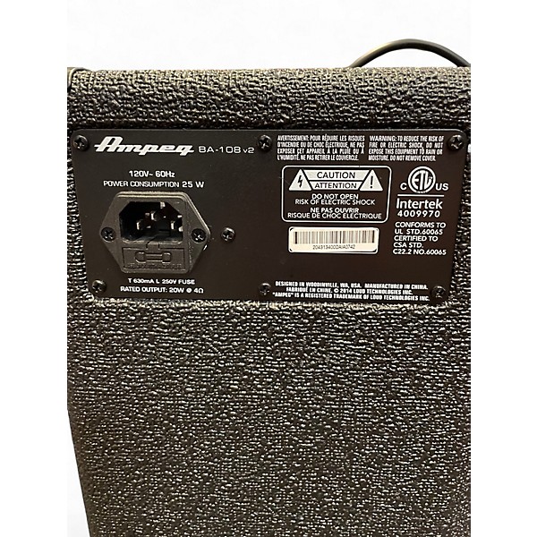 Used Ampeg BA108V2 25W 1x8 Bass Combo Amp