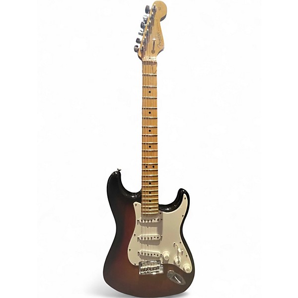 Used 2008 Fender American Standard Stratocaster 3 Tone Sunburst Solid Body Electric Guitar