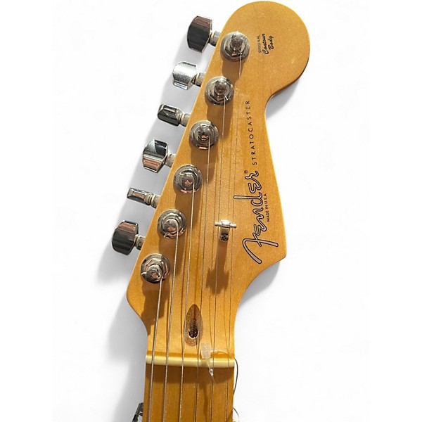 Used 2008 Fender American Standard Stratocaster 3 Tone Sunburst Solid Body Electric Guitar