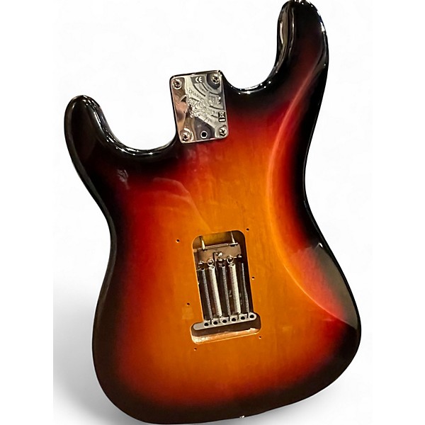 Used 2008 Fender American Standard Stratocaster 3 Tone Sunburst Solid Body Electric Guitar
