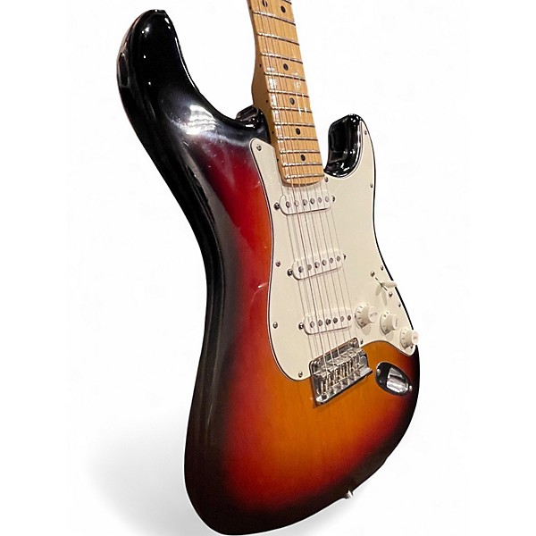 Used 2008 Fender American Standard Stratocaster 3 Tone Sunburst Solid Body Electric Guitar