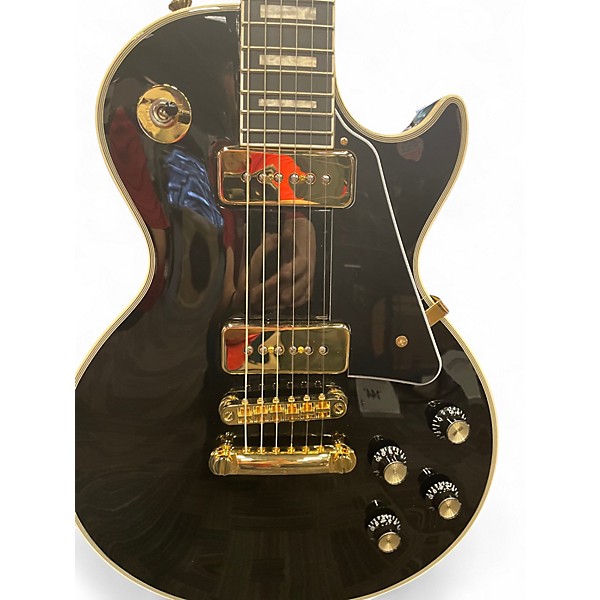 Used Epiphone Les Paul Custom Black Solid Body Electric Guitar