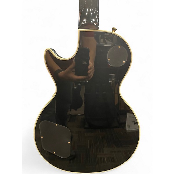 Used Epiphone Les Paul Custom Black Solid Body Electric Guitar