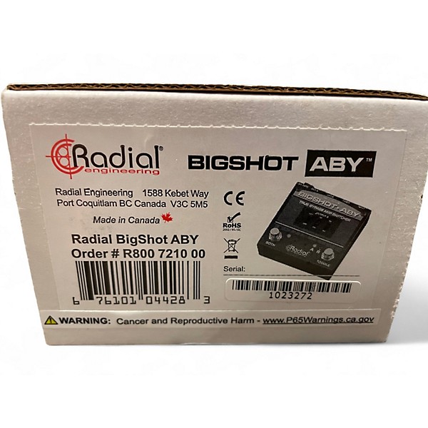 Used Radial Engineering Bigshot ABY Pedal
