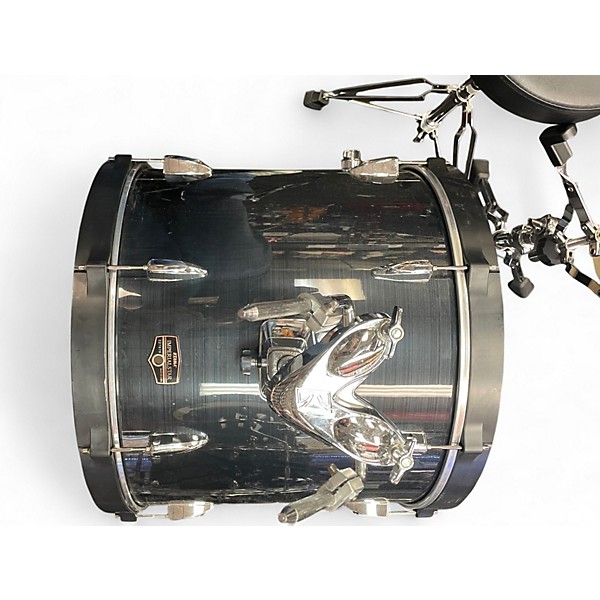 Used TAMA 6 Piece Imperialstar Hairline Black Drum Kit
