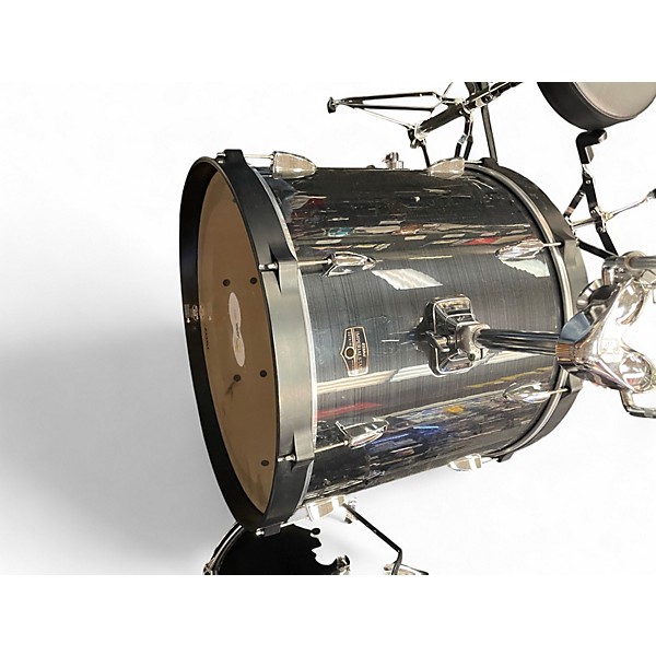 Used TAMA 6 Piece Imperialstar Hairline Black Drum Kit