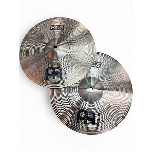 Used MEINL 14in HCS Hi Hat Pair Cymbal