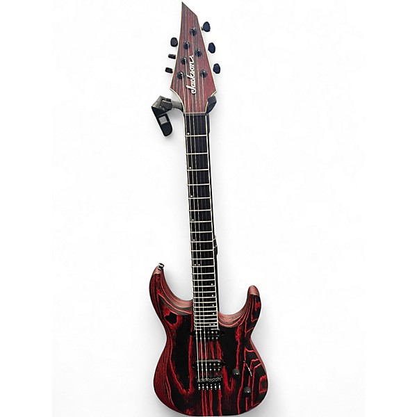 Used Jackson ht6 dinky modern ash red sand blast Solid Body Electric Guitar