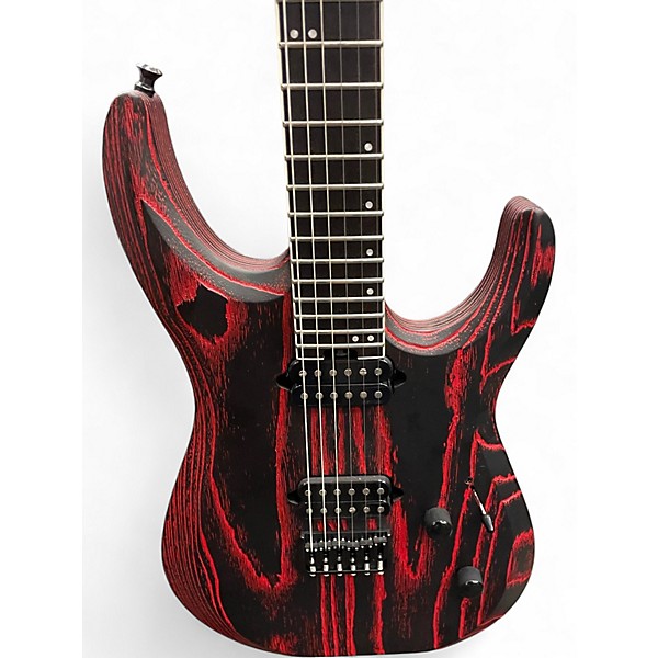Used Jackson ht6 dinky modern ash red sand blast Solid Body Electric Guitar