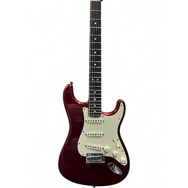 Used Fender American Standard Stratocaster Candy Apple Red Metallic Solid Body Electric Guitar
