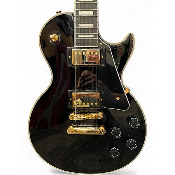 Used Epiphone Les Paul Custom Ebony Solid Body Electric Guitar