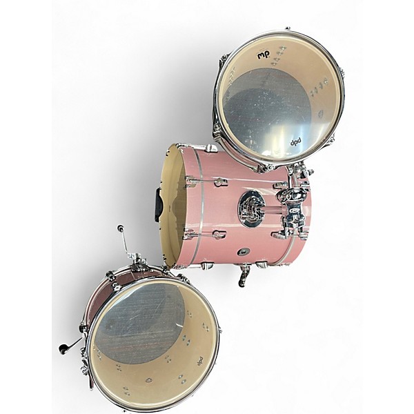 Used PDP by DW 3 Piece New Yorker Pale Rose Sparkle Drum Kit