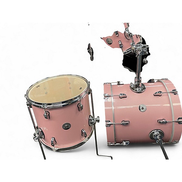Used PDP by DW 3 Piece New Yorker Pale Rose Sparkle Drum Kit