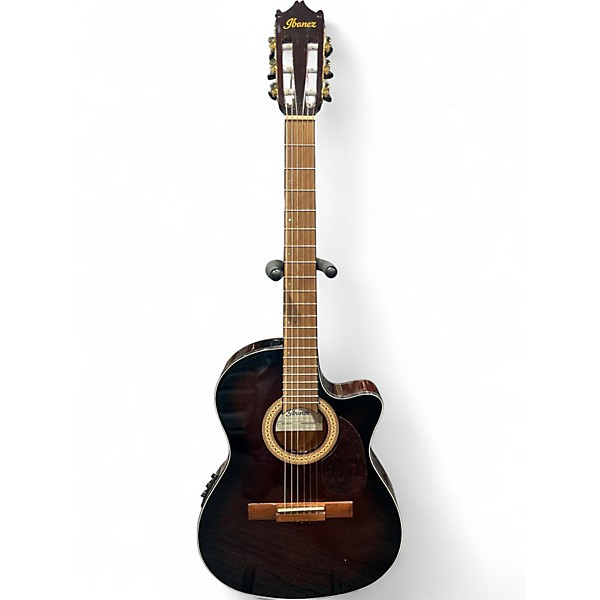 Used Ibanez GA35TCE-DVS Burst Classical Acoustic Electric Guitar