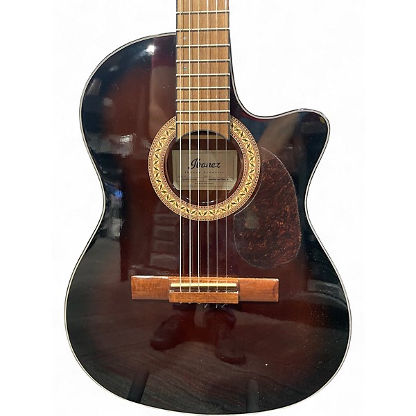 Used Ibanez GA35TCE-DVS Burst Classical Acoustic Electric Guitar