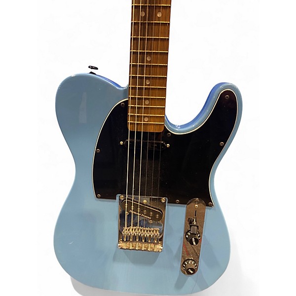 Used Squier Telecaster Blue Solid Body Electric Guitar