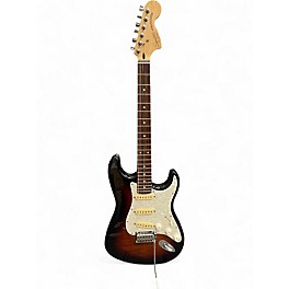 Used 2007 Squier Deluxe Stratocaster 2 Color Sunburst Solid Body Electric Guitar