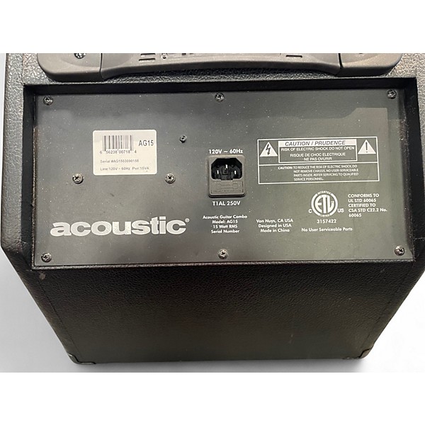 Used Acoustic AG15 15W 1X8 Acoustic Guitar Combo Amp