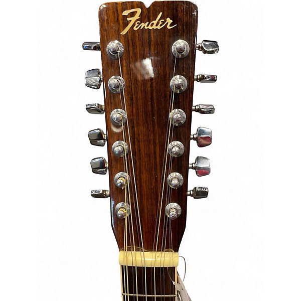 Used 1970s Fender F80-12 Natural 12 String Acoustic Guitar